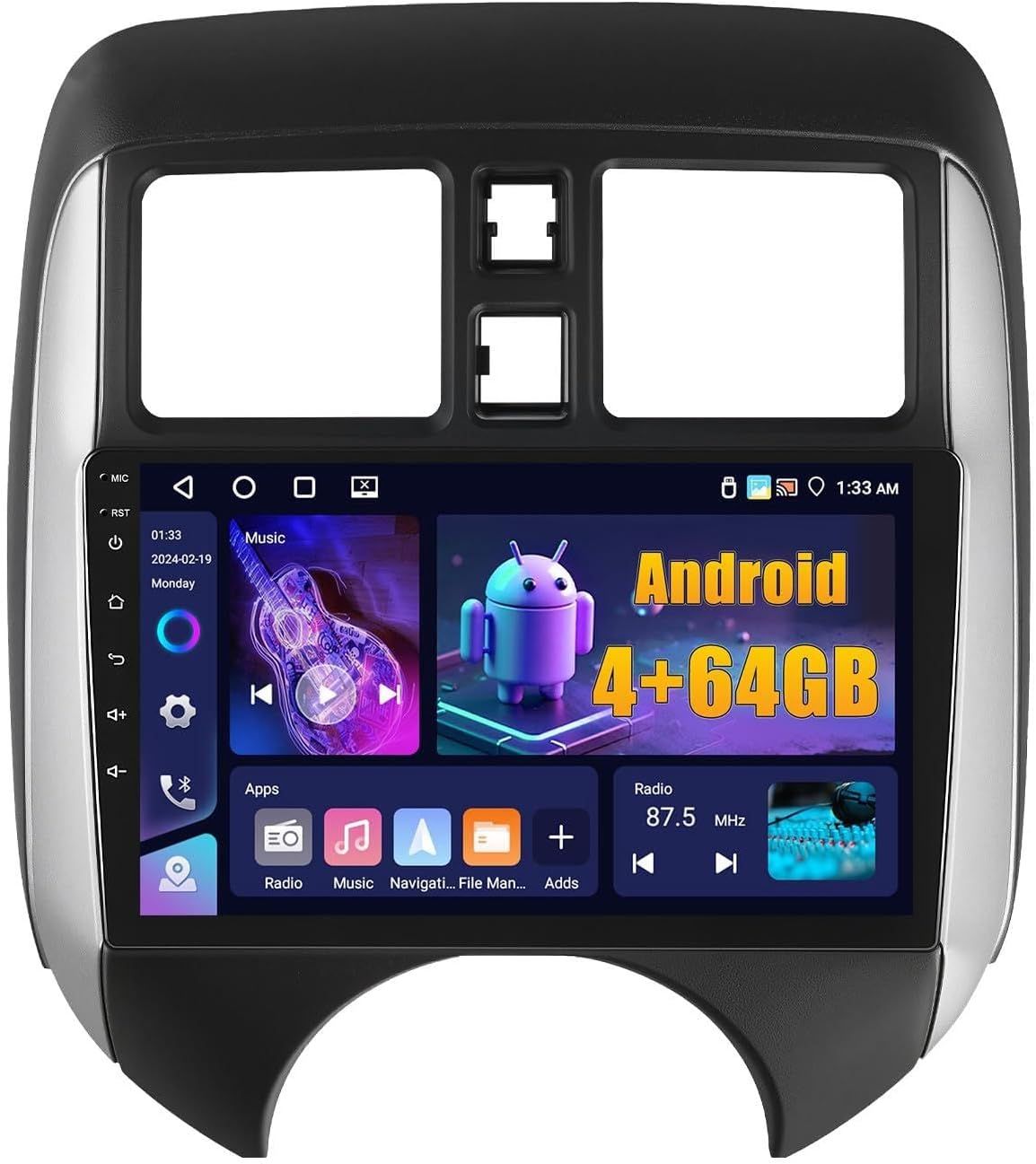 Nissan Versa Note 2014-2018 Car Stereo 9 Inch HD Touch with Android Auto, CarPlay &amp; Backup Camera