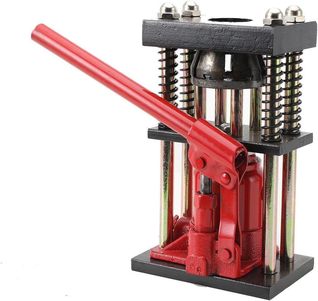 Manual Hydraulic Hose Crimper 13-20mm Benchtop Bottle Jack Press Tool for High Pressure Hose
