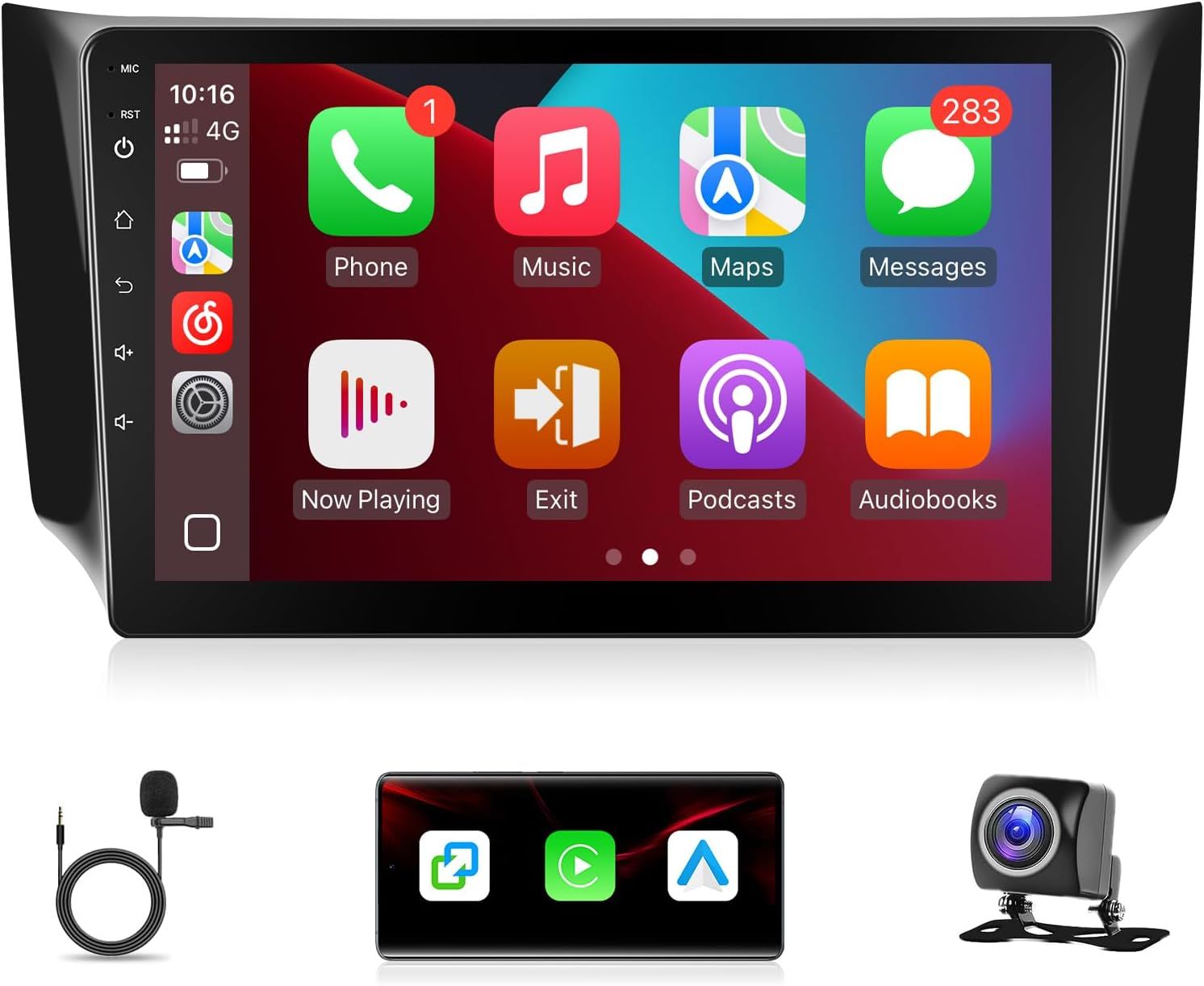 Nissan Sentra 2013-2019 Car Stereo 10.1 Inch Android Auto, CarPlay, Bluetooth, GPS &amp; Backup Camera