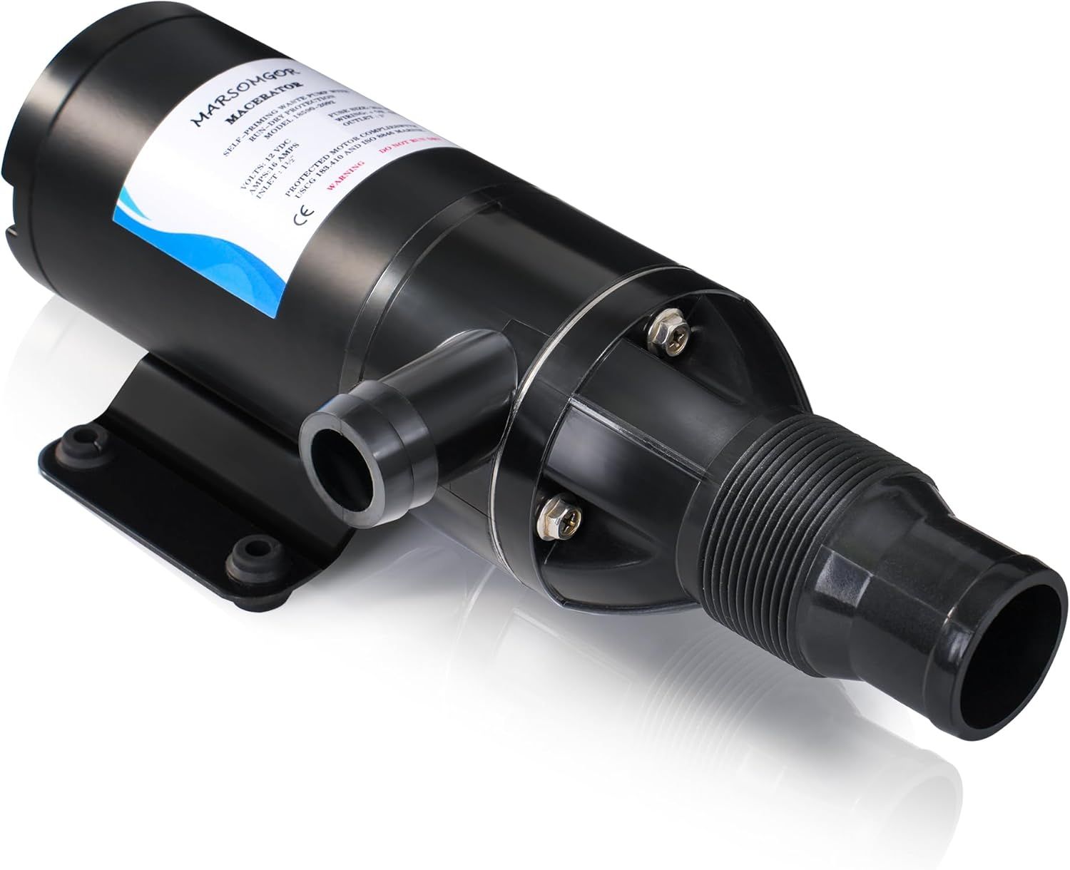 12V RV Macerator Waste Pump 12GPM High Power Self Priming Sewer Pump For RV &amp; Boat Sewage