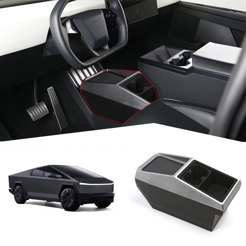 Tesla Cybertruck 2024-2026 Floor Center Console Organizer Storage Box Tesla Cybertruck 2024-2026 Floor Center Console Organizer Storage Box