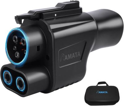 Tesla Supercharger Adapter NACS to CCS1 500A DC Fast Charging for EV Ford, Rivian, GM &amp; More