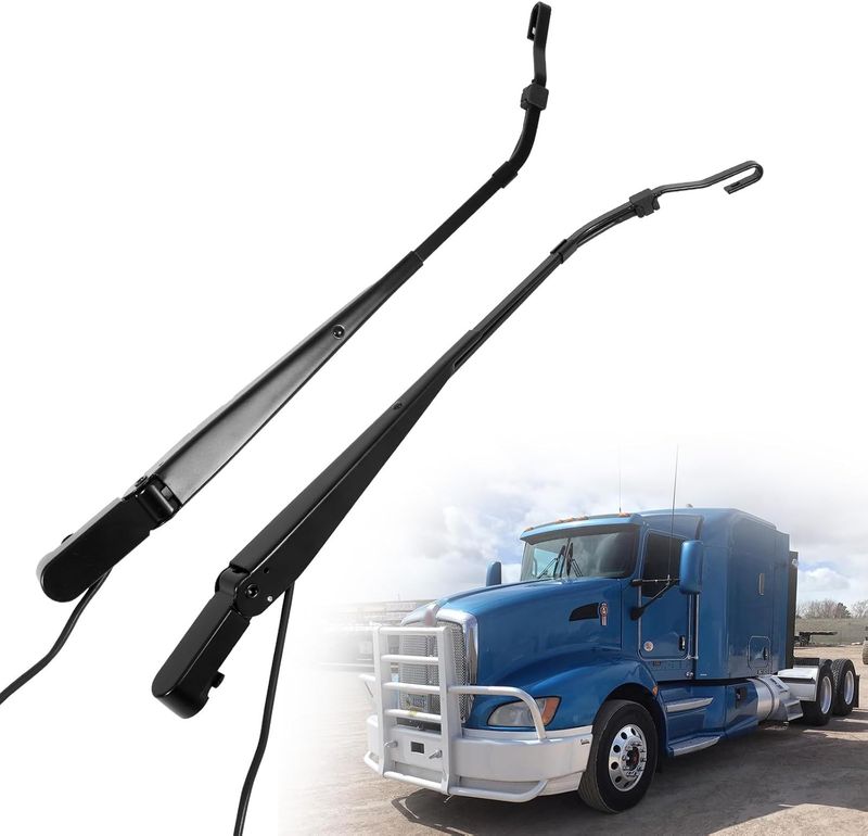 Kenworth T600 T600A T660 T800 2006-2012 Windshield Wiper Arms Left &amp; Right - Pair