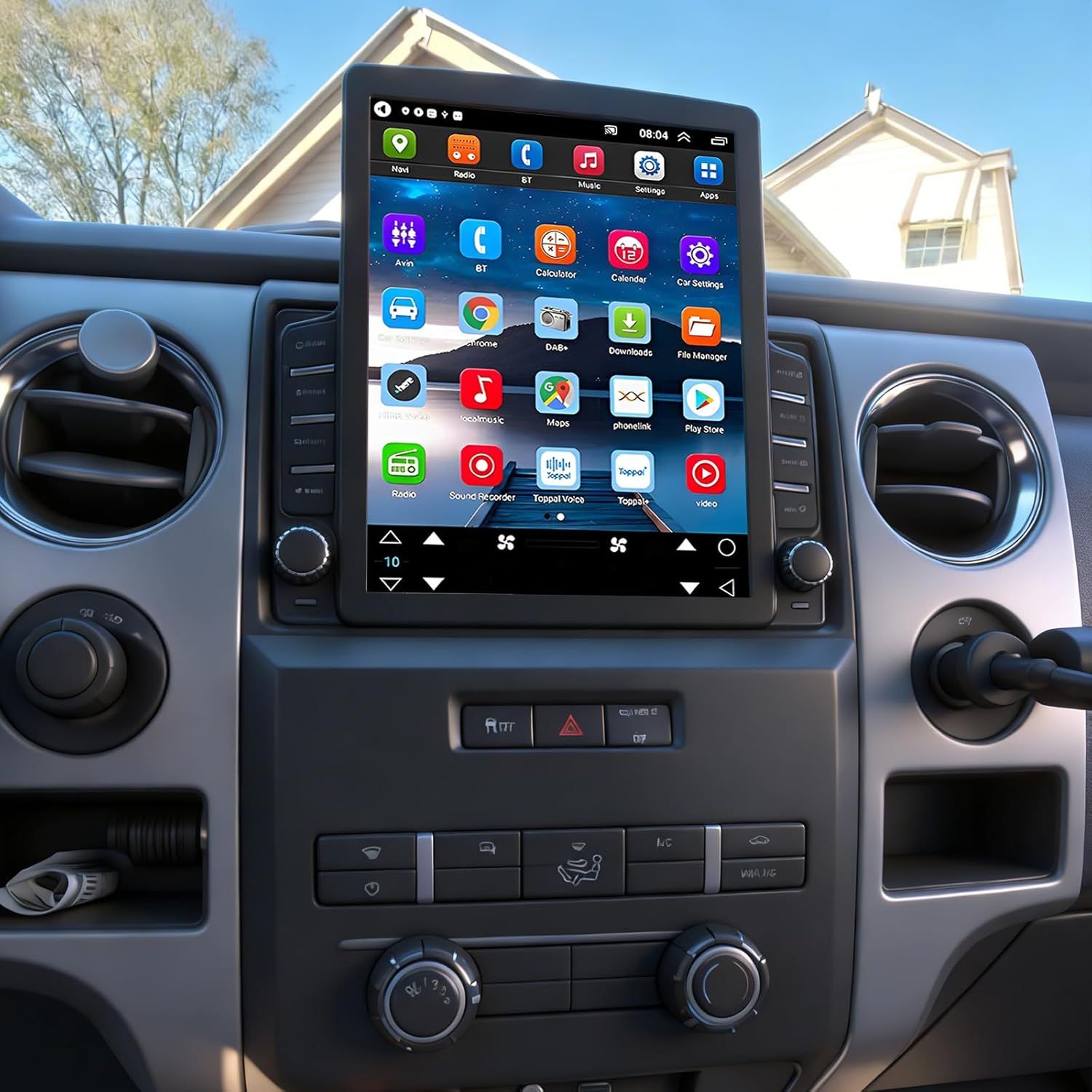 Ford F150 2009-2012 HD Screen 9.7 Inch Stereo with Android Auto, CarPlay, GPS &amp; Backup Camera