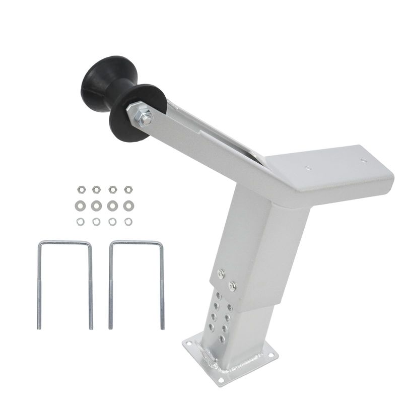 Boat Trailer Winch Post Adjustable 17.7-21.7 with Roller Strong Galvanized Steel Build