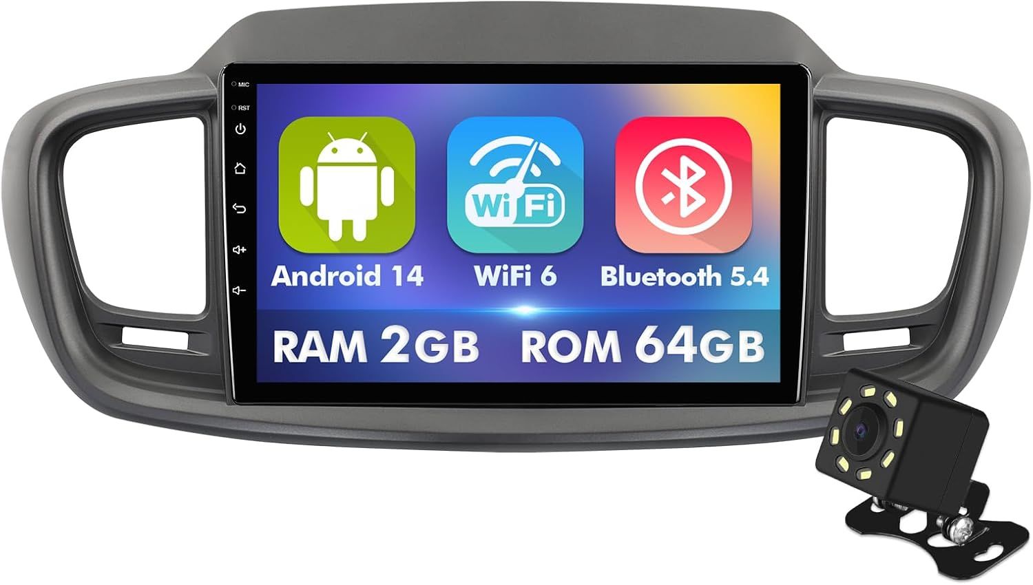 Kia Sorento 2015-2020 Screen 10.1 inch Stereo with Android, CarPlay, GPS, WiFi, Bluetooth &amp; Backup Camera