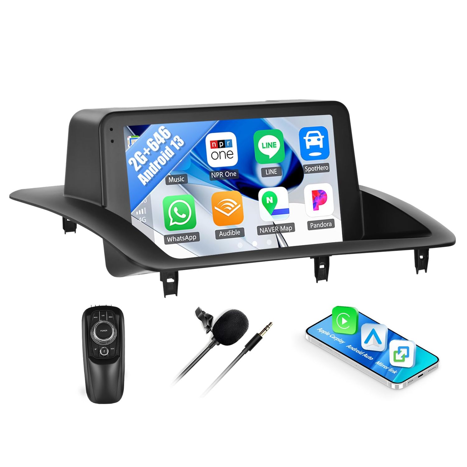 Lexus CT200 2011-2018 Screen 9 inch Stereo with Android Auto, CarPlay, GPS, WiFi &amp; Backup Camera