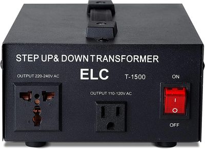 1500W Voltage Converter Step Up Down 110V to 220V Transformer Dual Power Adapter