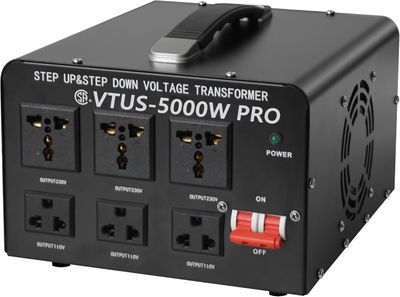 5000W Voltage Converter Step Up Down 110V 220V Transformer with Dual Voltage Adapter