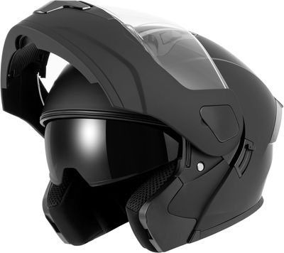 Motorcycle, ATV &amp; UTV  Helmet Modular Flip Up DOT Dual Visor Matte Black Color &amp; Small Size