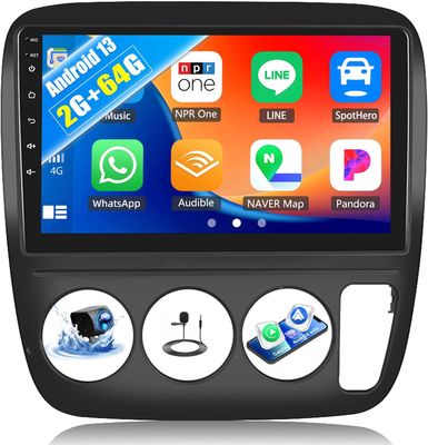Honda CRV 1997-2001 Screen 9 inch Stereo with Android Auto, CarPlay, GPS, WiFi &amp; Backup Camera