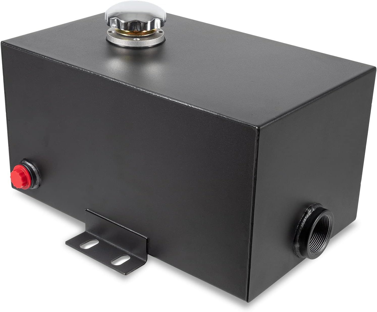 5 Gallon Hydraulic Fluid Reservoir Tank Steel with 1-1/2 Inlet and 3/4 Outlet with Mounting Feet