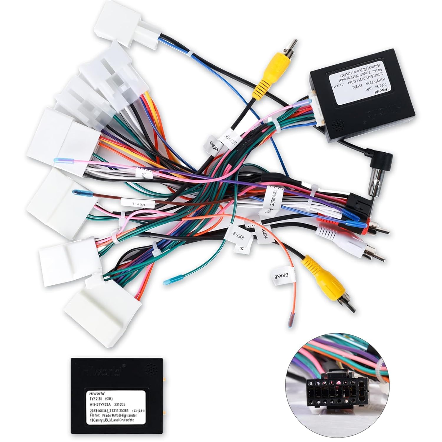 Toyota JBL Harness Adapter 16 Pin Stereo Wiring Plug Play Canbus Cable