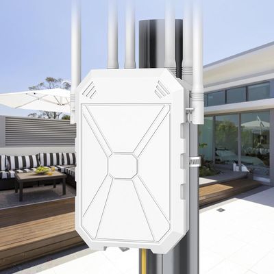 Outdoor WiFi Extender AC1200 Signal Booster IP67 Weatherproof Long Range for Garage, Farm, RV &amp; Use
