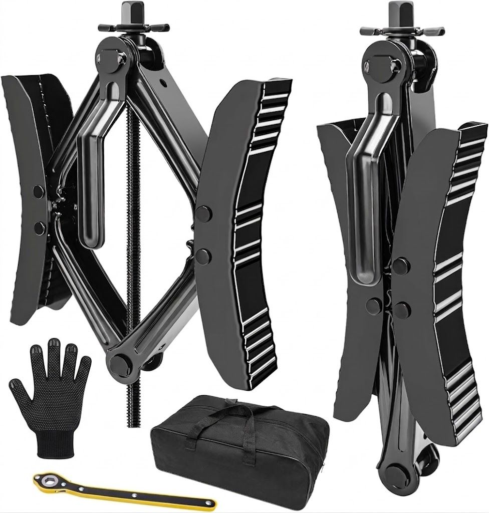 RV Camper Trailer Tire Wheel Chock Stabilizer Anti Movement 2 Sets