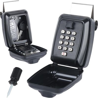 Car Window Lock Box for Turo Portable Key Lockbox Ride Share GetAround Weatherproof Black
