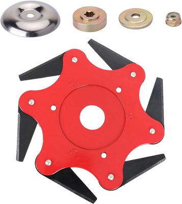 Trimmer Blade Adapter Kit 6 Steel Razors Washer Lock Nut Maintenance Set