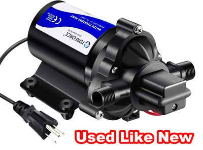 High Pressure 110V RV Water Pump – 4GPM Self-Priming Diaphragm Pump for Kitchen, Bathroom &amp; Marine