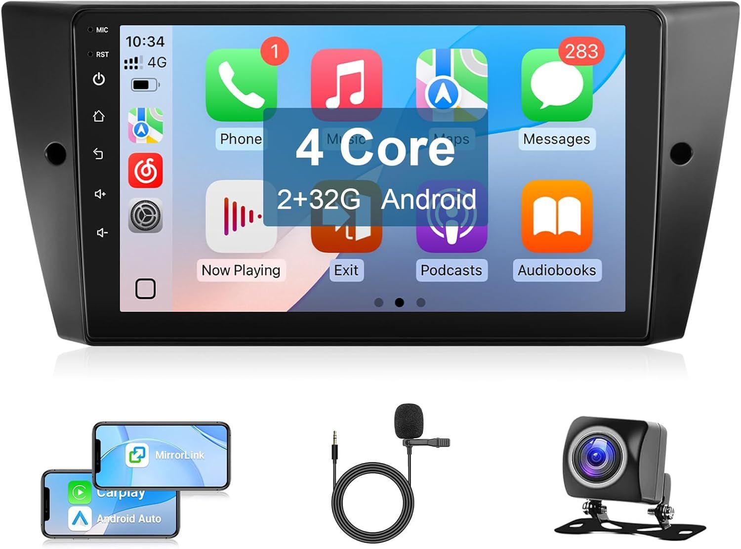 BMW 3 Series 2005-2011 Screen 9 inch Stereo with Touchscreen, Bluetooth, WiFi &amp; Backup Camera