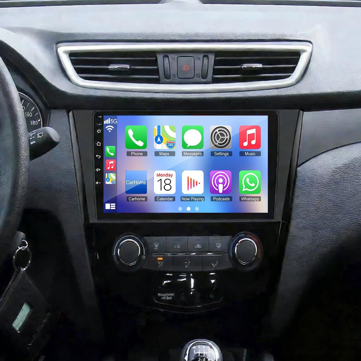 Nissan Rogue 2014-2019 Screen 10 inch Stereo with Android Auto, Carplay, Bluetooth &amp; Backup Camera