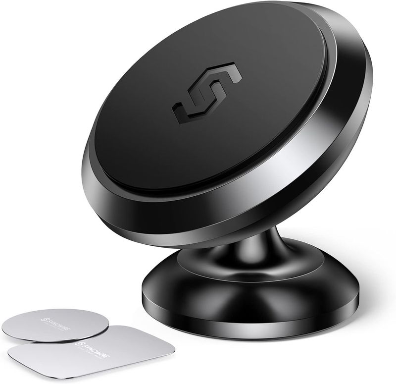 Magnetic Car Phone Holder Dashboard Mount 360 Adjustable For iPhone, Samsung &amp; GPS Stand