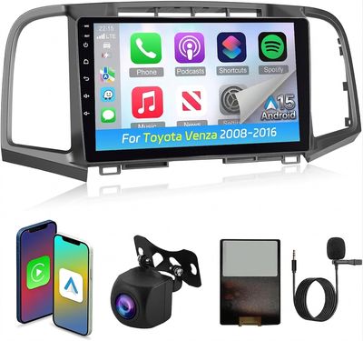 Toyota Venza 2008-2016 Screen 9 inch Stereo with Wireless CarPlay, Android Auto, GPS &amp; Backup Camera