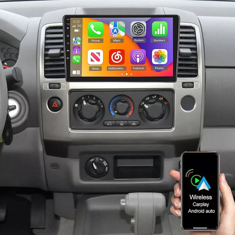 Nissan Frontier 2007-2011 Screen 7 inch Stereo with Wireless CarPlay, Android Auto, GPS &amp; Backup Camera