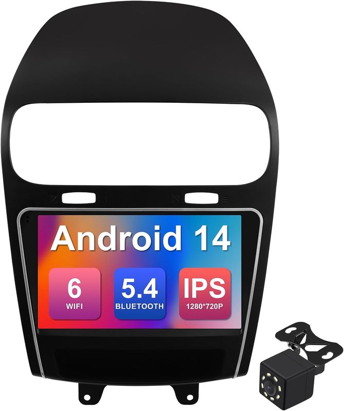 Dodge Journey 2011-2019 Screen 9 inch Stereo With Wireless CarPlay, Android Auto, GPS &amp; Backup Camera