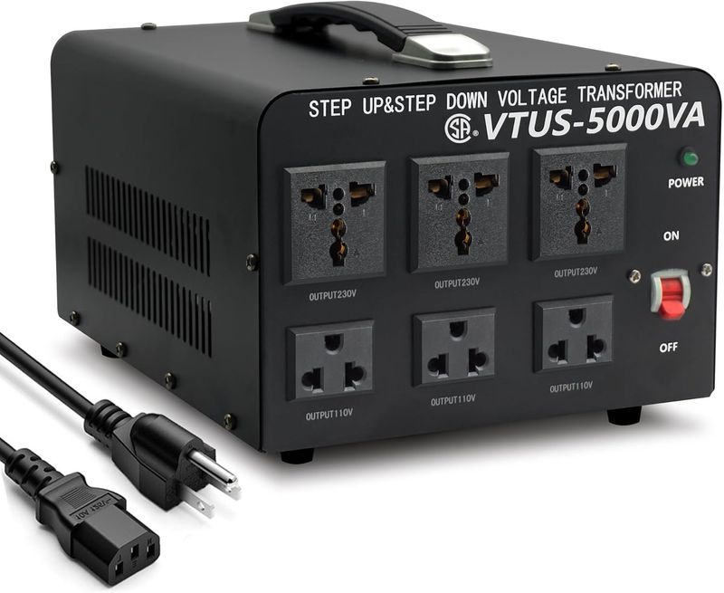5000W Voltage Converter Transformer Step Up/Down 110V to 220V Power Converter