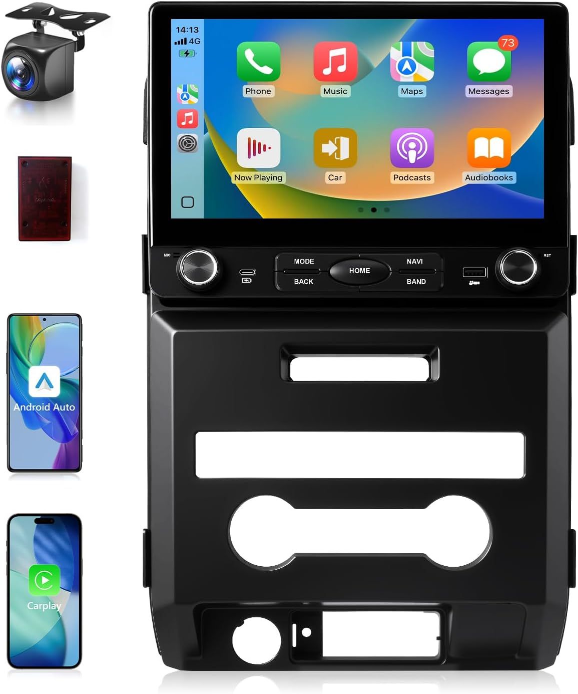 Ford F150 2009-2012 Screen 10.2 inch Stereo With Wireless CarPlay, Android Auto, GPS &amp; Backup Camera