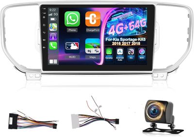 Kia Sportage KX5 2016-2018 Screen 9 Inch Stereo with CarPlay, Android Auto, GPS &amp; Backup Camera