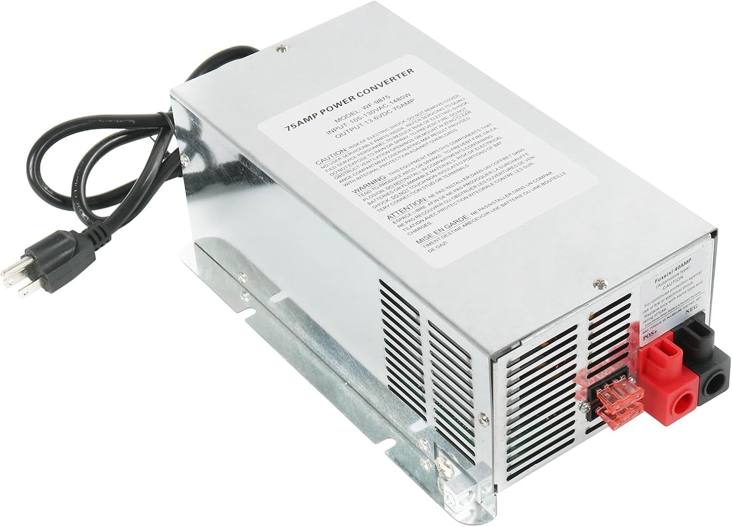 75 Amp RV Power Converter Replacement for WF-9800 Series For Camper Trailer, Boat &amp; Rv