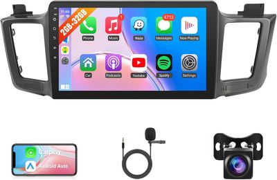 Toyota RAV4 2013-2018 Screen 10.1 Inch Stereo with CarPlay, Android Auto, GPS &amp; Backup Camera