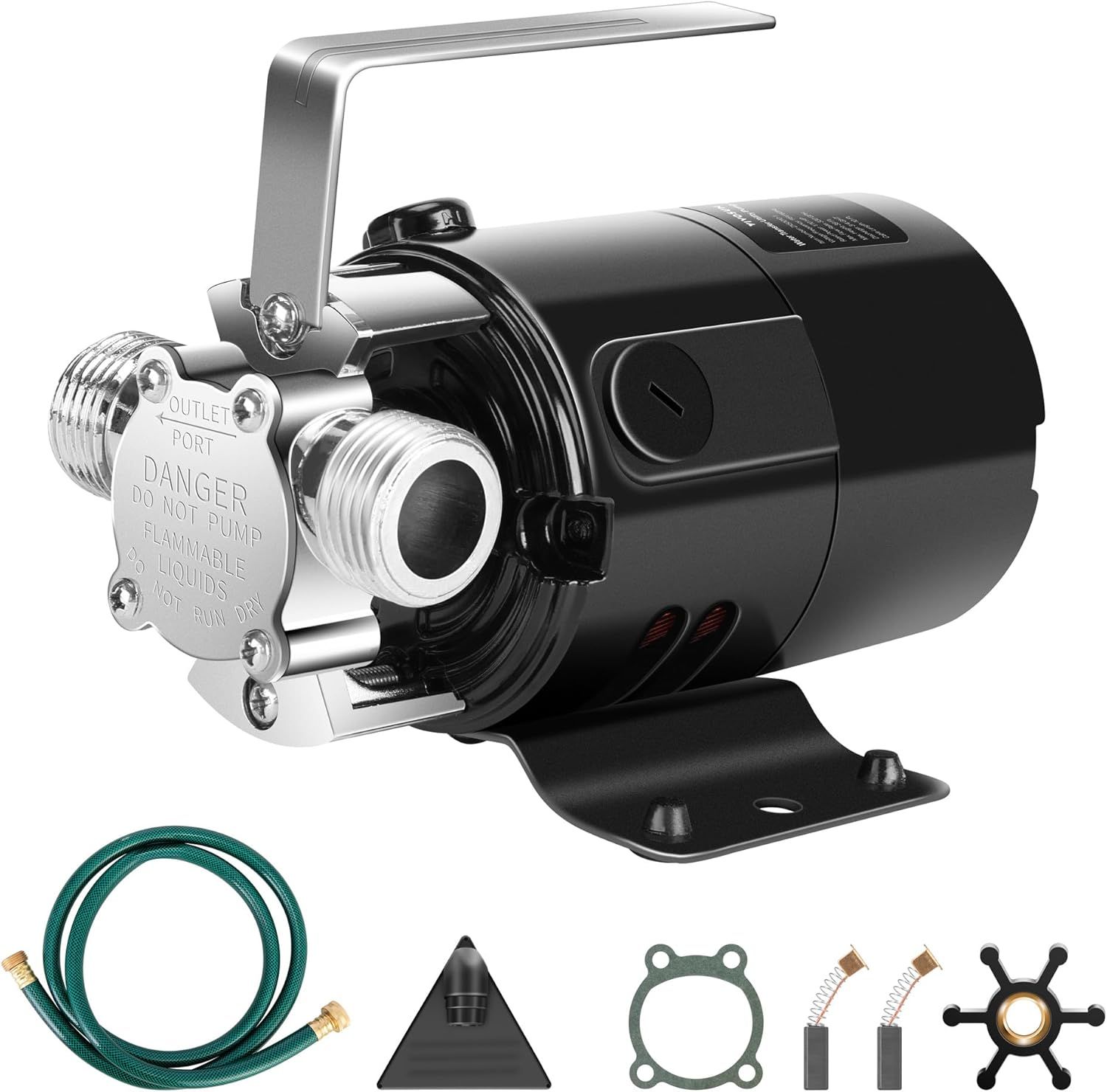 115V Water Transfer Pump – 1/10HP 330 GPH Utility Pump with Hose Kit for Pools, Ponds &amp; Gardens