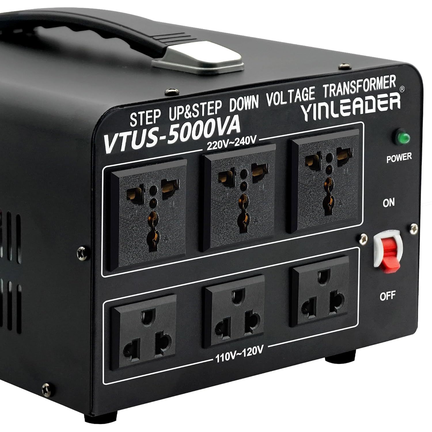 5000W Voltage Converter Transformer Step Up/Down 110V to 220V Power Converter