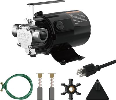 120V Utility Water Pump 330 GPH Electric Transfer Pump For Garden, Pool &amp; Pond Drain