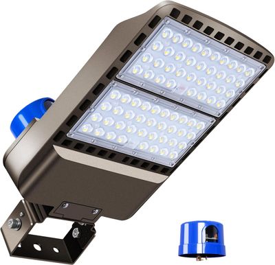 200W LED Parking Lot Flood Light 28000LM Dusk Dawn Floodlights Wall Light Waterproof