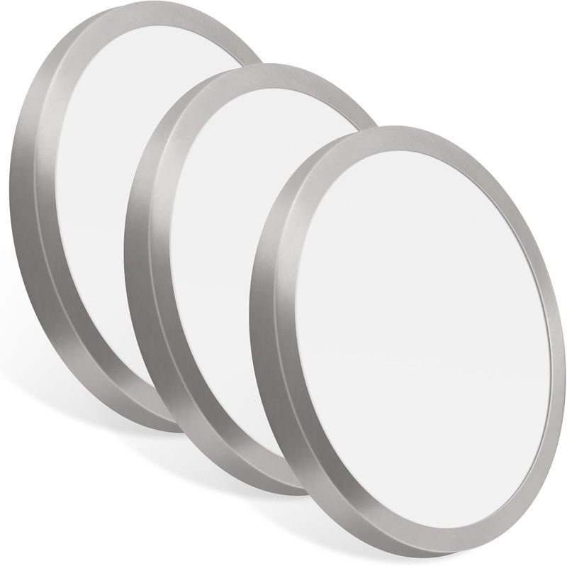 11 Inch LED Ceiling Lights 5CCT Selectable Flush Mount Brushed Nickel 3 Pack
