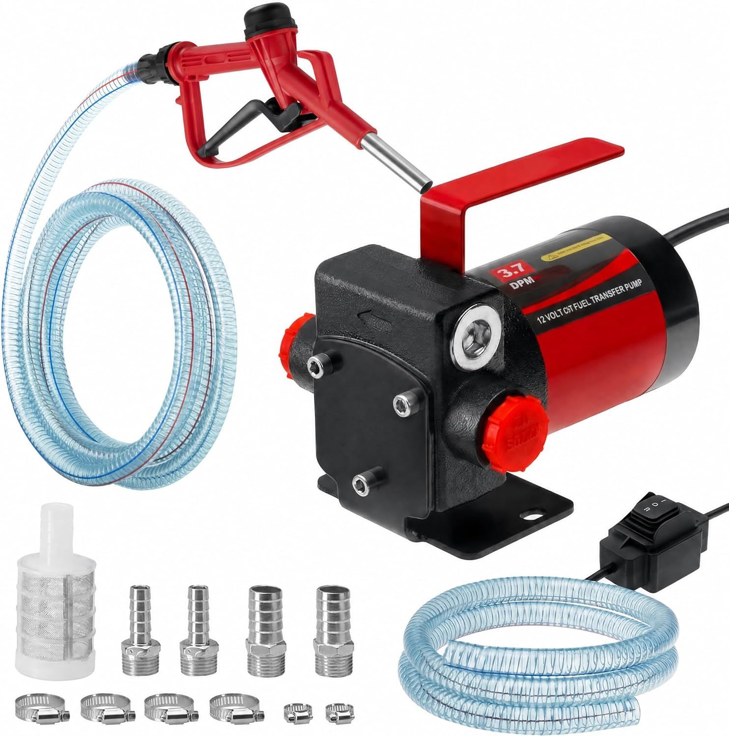 110V Fuel Transfer Pump for Gasoline, Diesel, Kerosene &amp; Mineral Oil