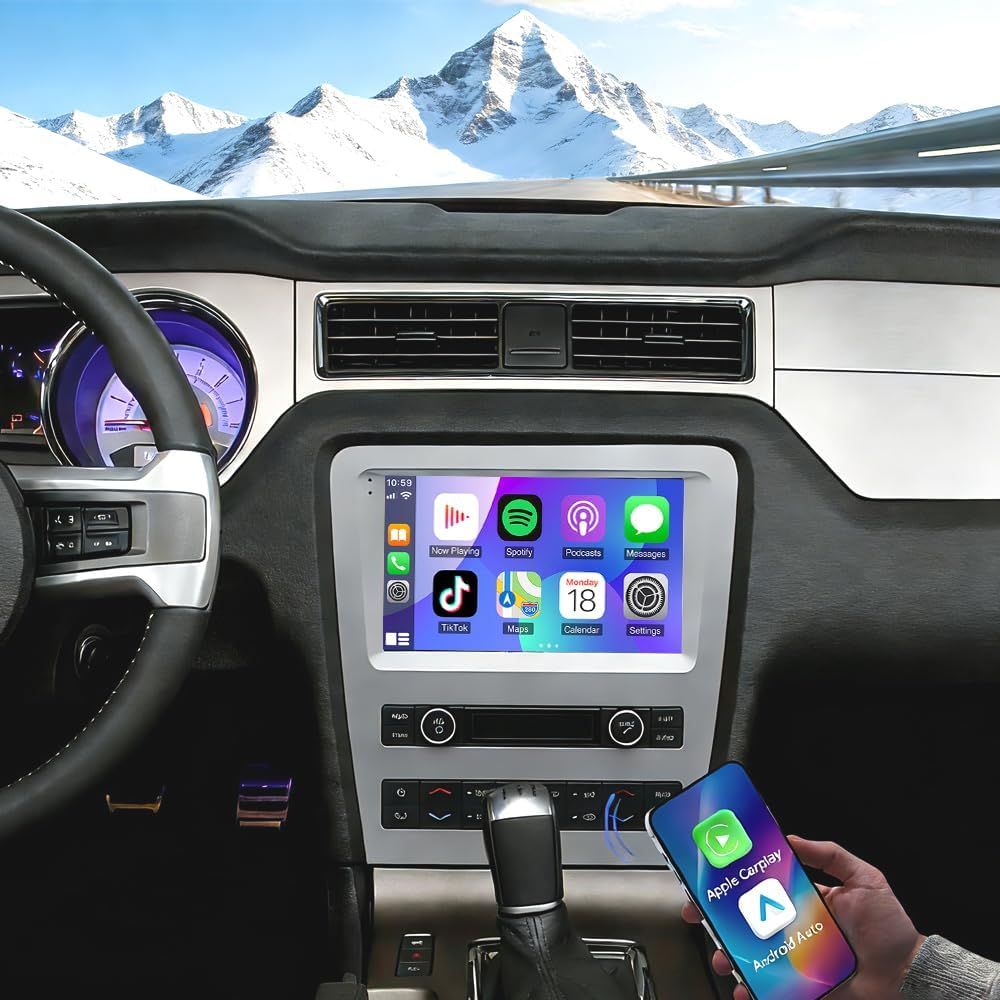 Ford Mustang 2010-2014 Screen 9 Inch Stereo With CarPlay, Android, GPS &amp; Backup Camera