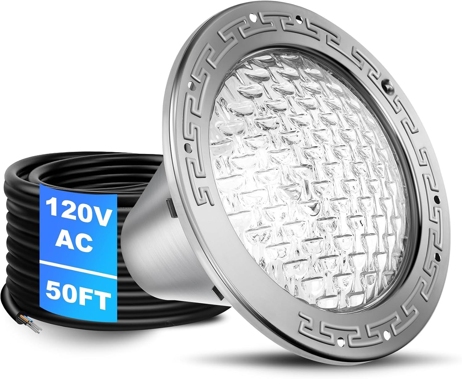 10 Inch Pool Light 35W LED Inground Pool Light 120V with 50FT Cord