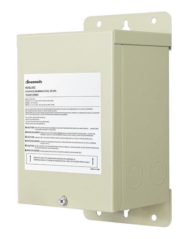 300W Low Voltage Pool Light Transformer for Pool, Spa &amp; Landscape Lights
