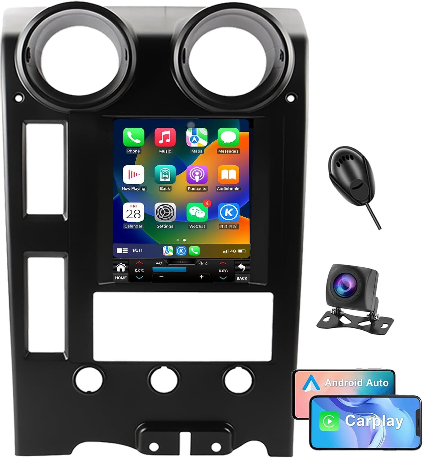 Hummer H2 2003-2009 Screen 9.7 Inch Stereo CarPlay, Android Auto &amp; Backup Camera