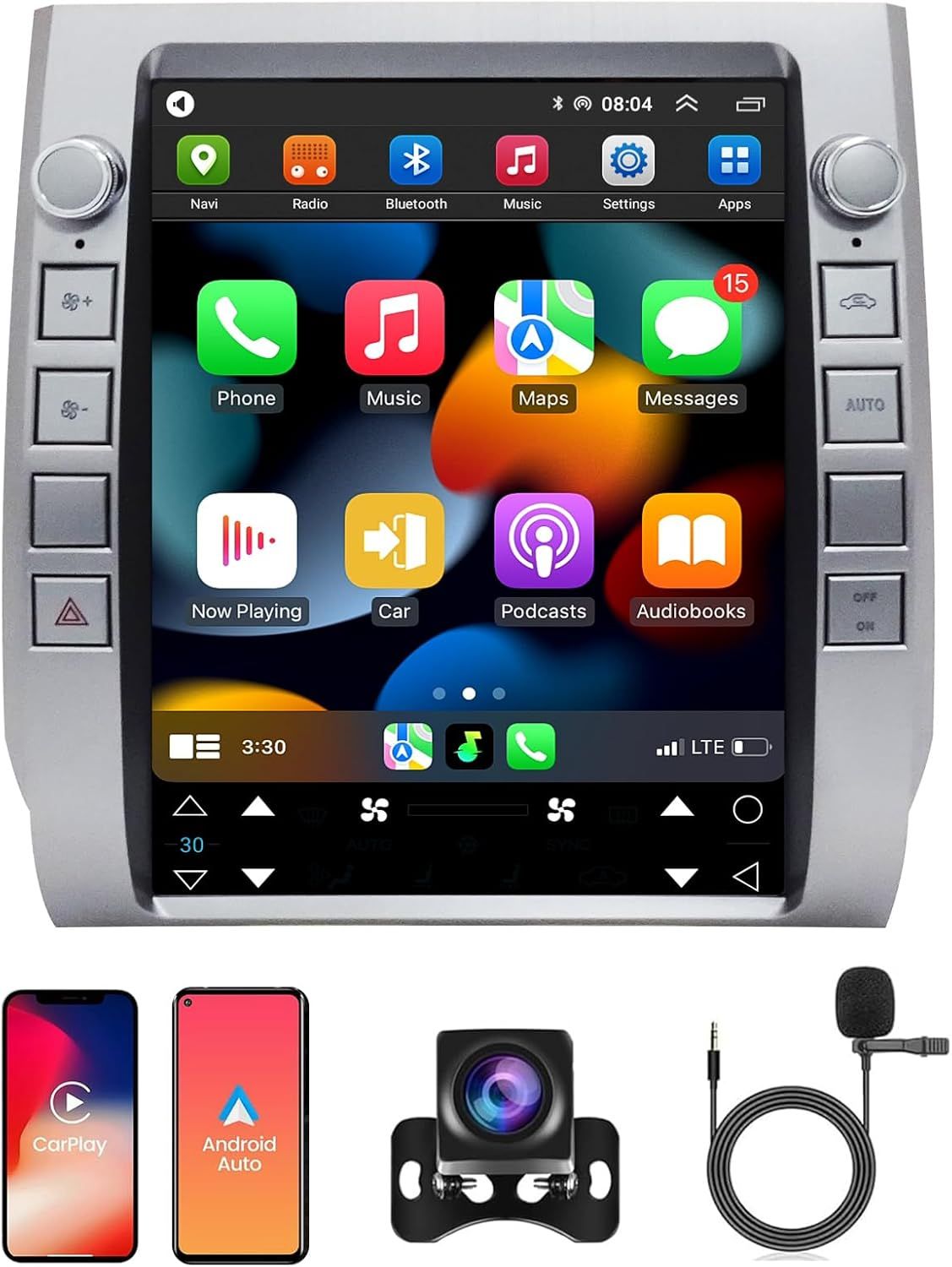 Toyota Tundra 2014-2020 Screen 12.1 Inch Stereo with Android, CarPlay, GPS &amp; Backup Camera