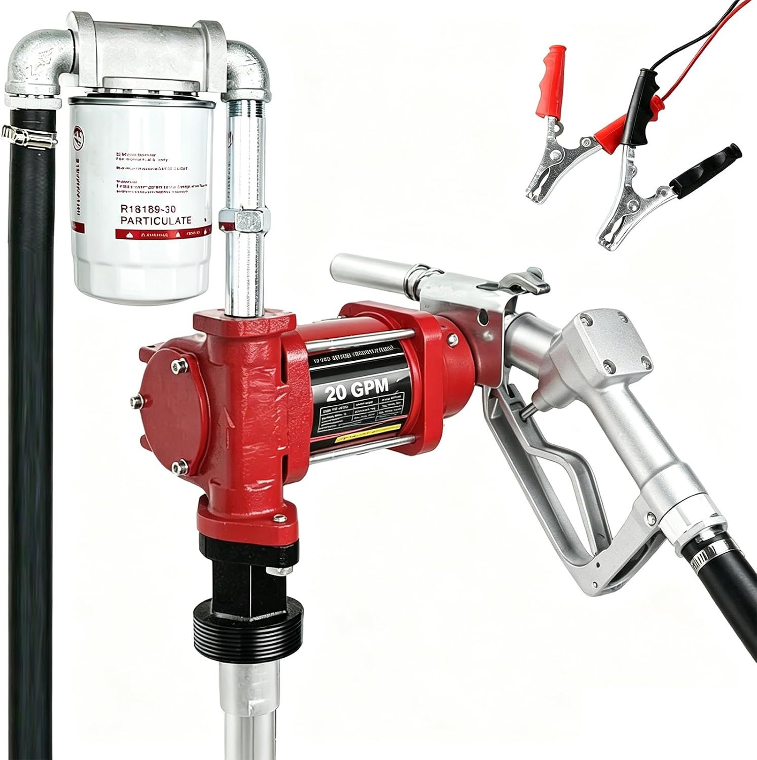 12V Fuel Transfer Pump 20GPM for Trucks, Tractors and Equipment