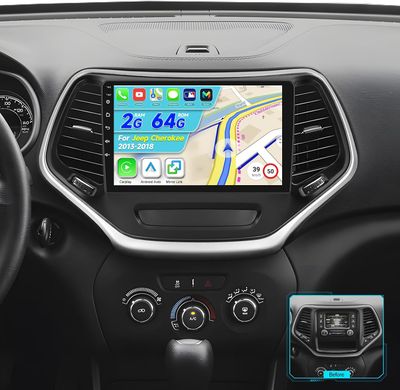 Jeep Cherokee 2013-2018 10.1" Stereo with CarPlay &amp; Backup Camera