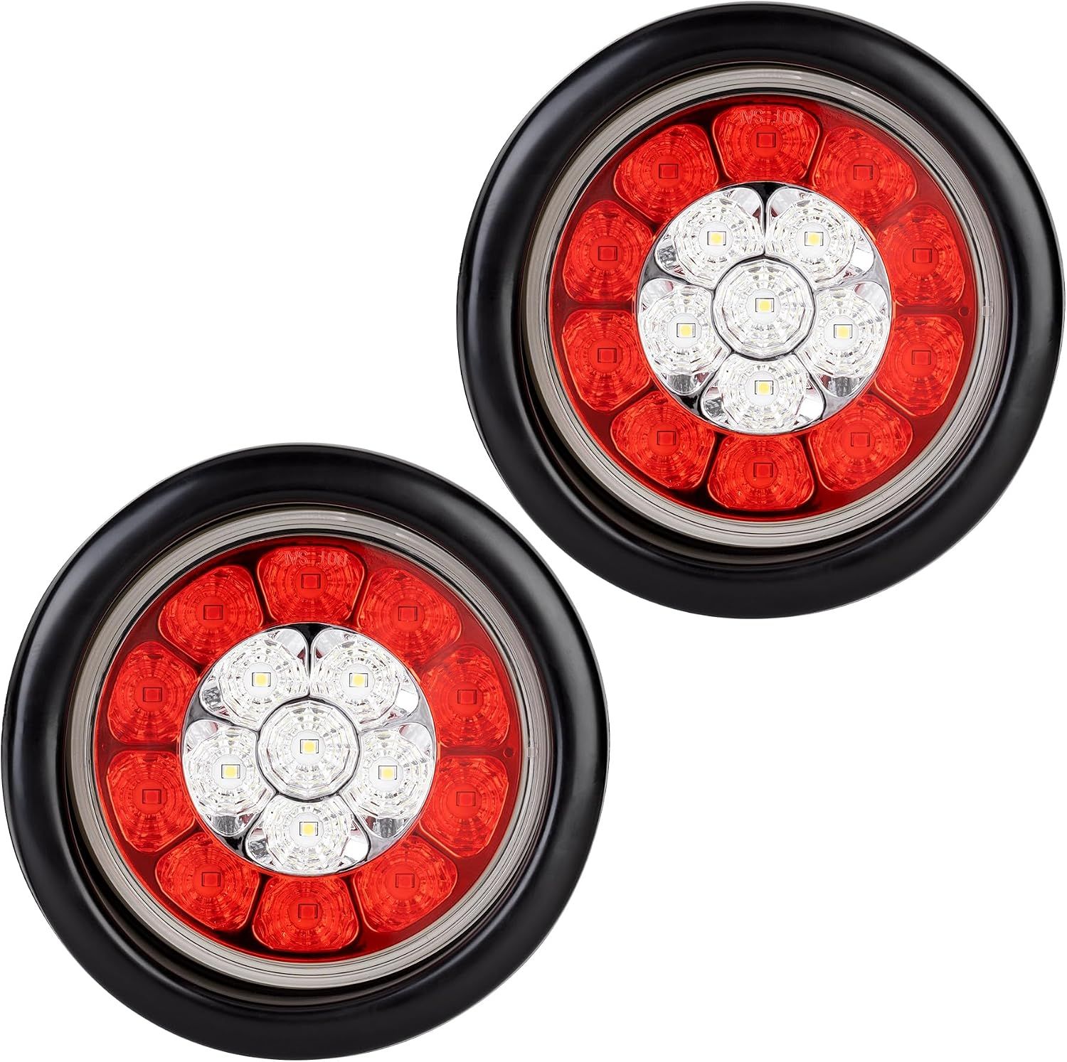 4 Inch LED Trailer Brake Lights with Reverse Lights