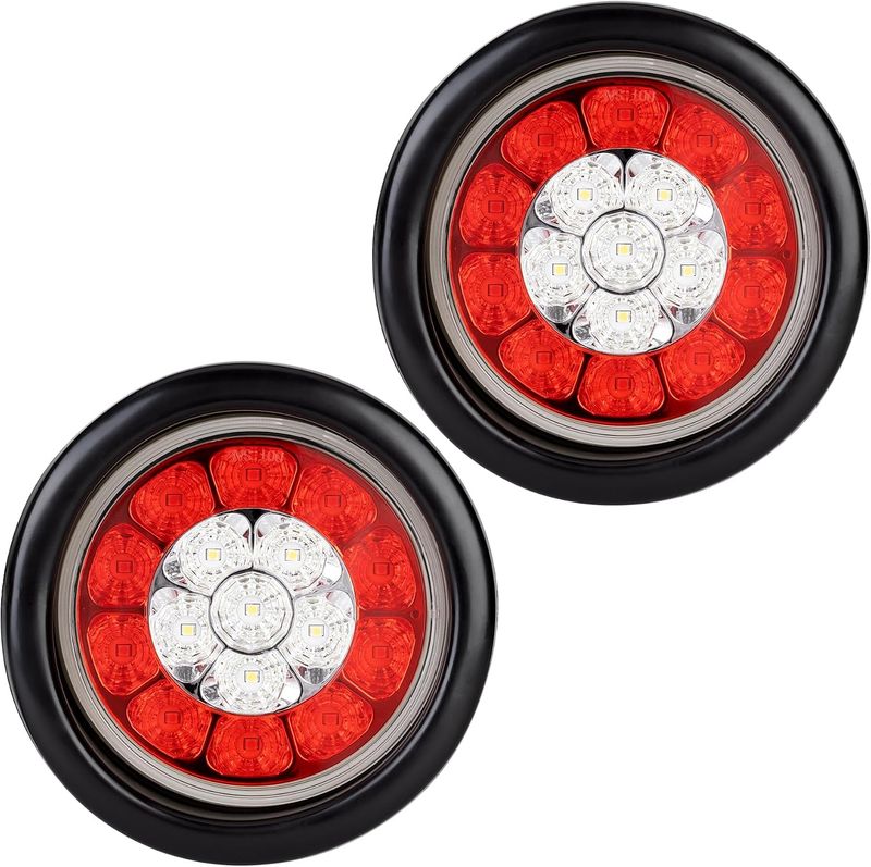 4 Inch LED Trailer Brake Lights with Reverse Lights 4 Inch LED Trailer Brake Lights with Reverse Lights