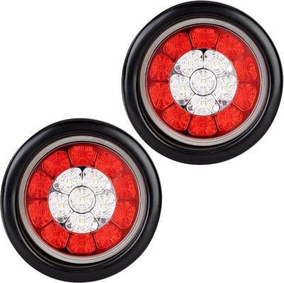 4 Inch LED Trailer Brake Lights with Reverse Lights