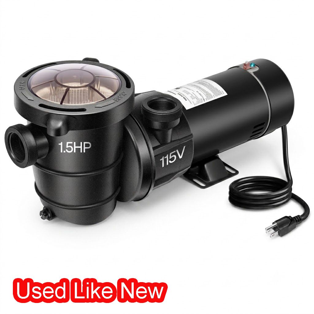 1.5HP Pool Pump 5400GPH for Above Ground 115V Energy Saving